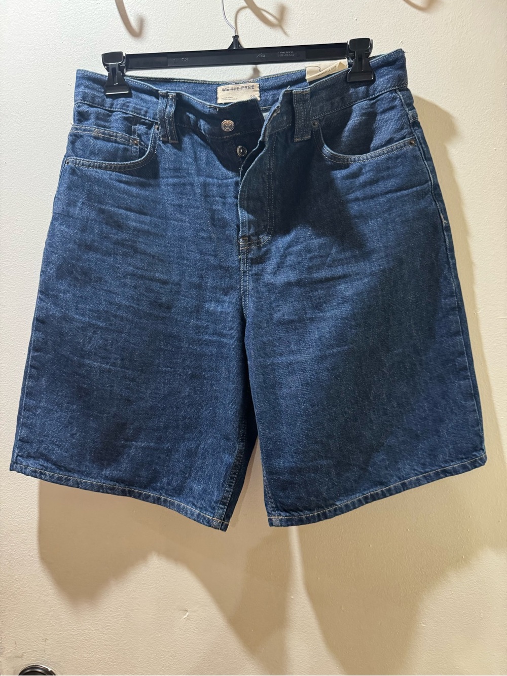 We The Free Montana Relaxed Fit Blue Denim Shorts - Picture 6 of 10